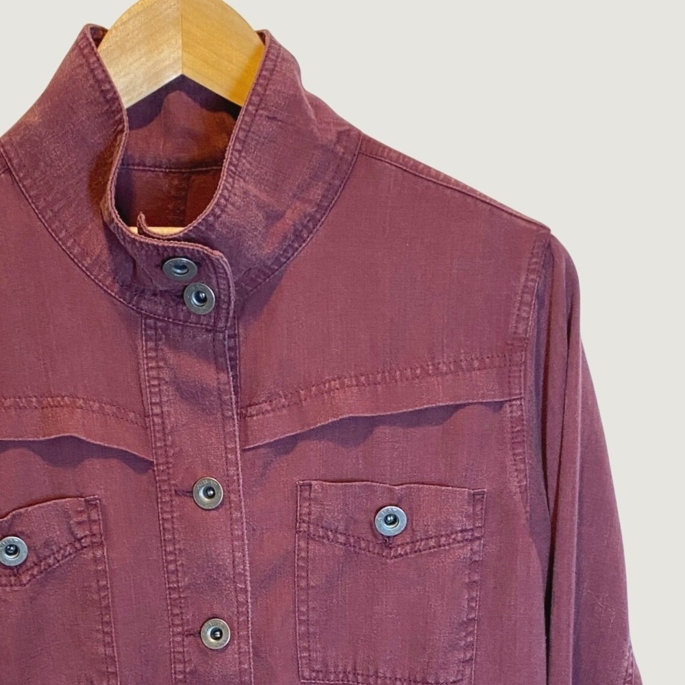 Ariat Women's Mariposa Utility Jacket Womens L Burgundy Cinched Waist Coat